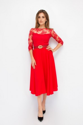 
Оригинальное платье Bodyform, производство Турция. Платье красного цвета с проз. . фото 2