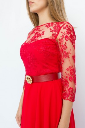 
Оригинальное платье Bodyform, производство Турция. Платье красного цвета с проз. . фото 5