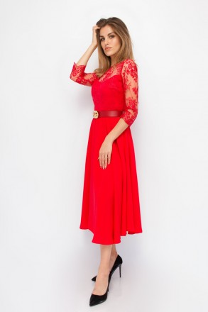 
Оригинальное платье Bodyform, производство Турция. Платье красного цвета с проз. . фото 3