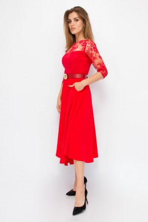 
Оригинальное платье Bodyform, производство Турция. Платье красного цвета с проз. . фото 4