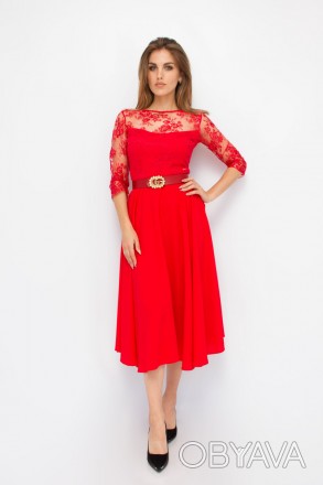 
Оригинальное платье Bodyform, производство Турция. Платье красного цвета с проз. . фото 1