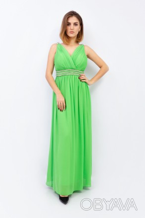 
Нарядное платье в пол зеленого цвета, производство Китай. Ткань легкая, мягкая,. . фото 1