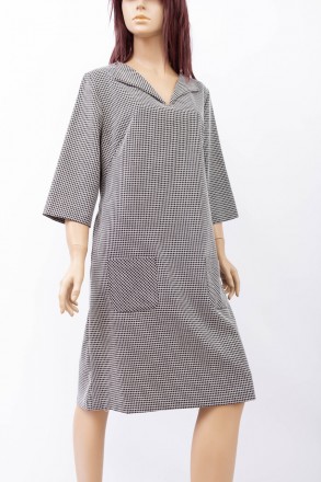 
Оригинальное платье Merada черно-белого цвета с принтом в виде клетки, производ. . фото 2