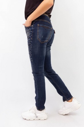 
Классические женские джинсы, производство Турция. Покрой зауженный, ткань плотн. . фото 3