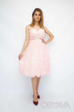 
Нарядное платье нежного розового цвета, производство Турция. Покрой платья отре. . фото 1