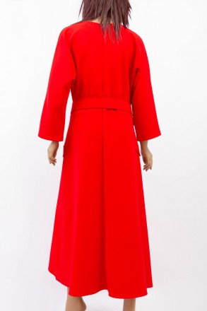 
Оригинальное платье Moi Angel красного цвета, производство Турция. Ткань мягкая. . фото 3