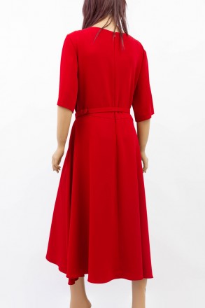 
Строгое платье November бордового цвета, производство Турция. Ткань плотная, не. . фото 3
