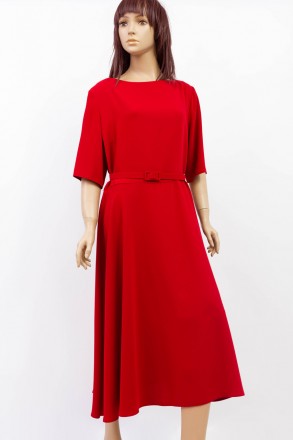 
Строгое платье November бордового цвета, производство Турция. Ткань плотная, не. . фото 2