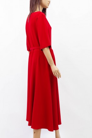 
Строгое платье November бордового цвета, производство Турция. Ткань плотная, не. . фото 5