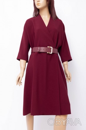
Оригинальное платье Asil line бордового цвета, производство Турция. Ткань мягка. . фото 1
