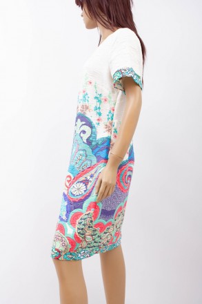
Оригинальное платье CMA белого цвета с цветочным принтом, производство Турция. . . фото 3