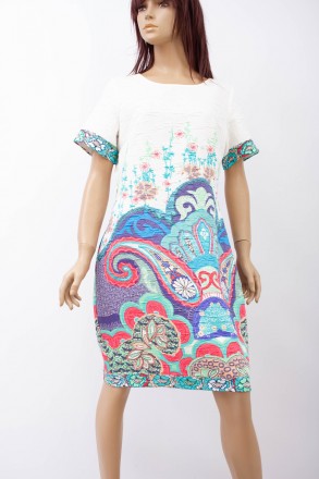 
Оригинальное платье CMA белого цвета с цветочным принтом, производство Турция. . . фото 2