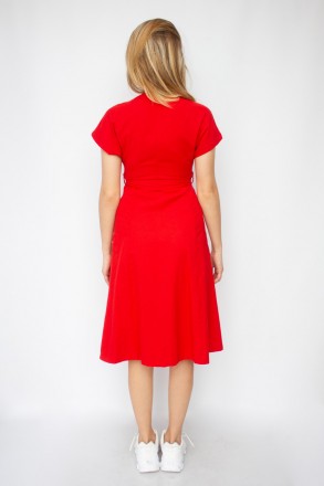 
Повседневное платье Mixray, легкое, без подкладки, Яркий красный цвет. Платье п. . фото 6