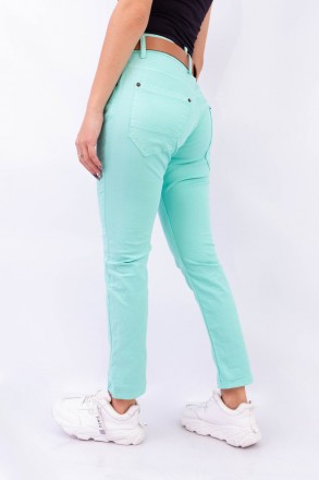
Классические женские джинсы, производство Турция. Покрой бойфренд, ткань плотна. . фото 5