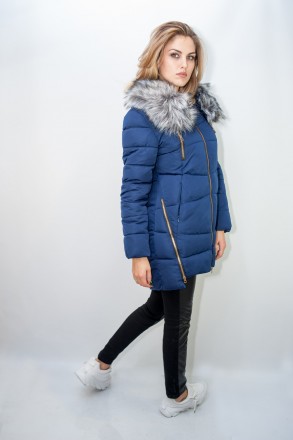 Классическая женская куртка
Зимняя куртка Xuezinuoyi синего цвета с искусственны. . фото 3