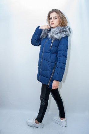 Классическая женская куртка
Зимняя куртка Xuezinuoyi синего цвета с искусственны. . фото 4