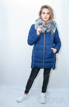 Классическая женская куртка
Зимняя куртка Xuezinuoyi синего цвета с искусственны. . фото 1
