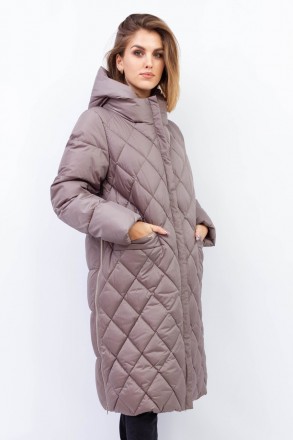 
Зимняя куртка Veralba освежающего серого цвета, большие размеры. Качество - фаб. . фото 2