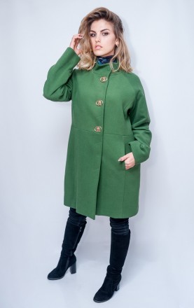 
Демисезонное пальто Punky Klan средней длины, зеленого цвета. Пальто приталенно. . фото 3