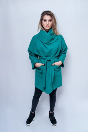 
Классическое пальто Icon зеленого цвета, производство Турция. Крой у пальто сво. . фото 3