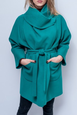 
Классическое пальто Icon зеленого цвета, производство Турция. Крой у пальто сво. . фото 2