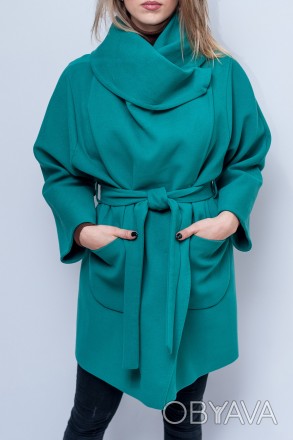 
Классическое пальто Icon зеленого цвета, производство Турция. Крой у пальто сво. . фото 1