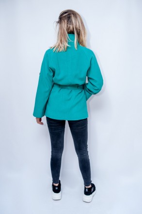 Классическое пальто Icon зеленого цвета производство Турция. Крой у пальто прита. . фото 5