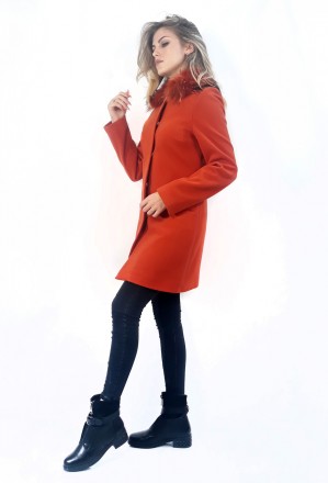 
Классическое пальто Bechetti оригинальный оранжевый цвет, производство Турция. . . фото 5