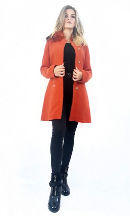 
Классическое пальто Bechetti оригинальный оранжевый цвет, производство Турция. . . фото 4