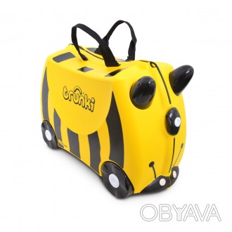 Детский чемодан Trunki Bernard Bumble Bee - это яркий аксессуар для захватывающи. . фото 1