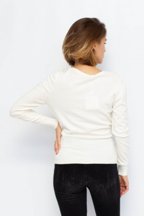 
Стильный свитер от турецкой фабрики Felicita. Цвет свитера белый. Материал плот. . фото 4