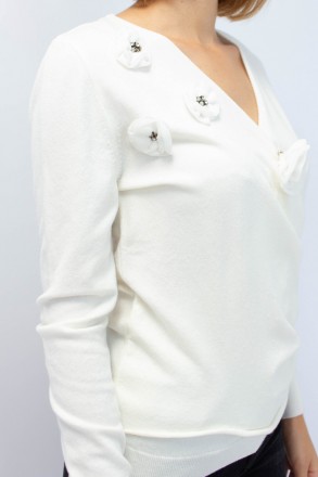 
Стильный свитер от турецкой фабрики Felicita. Цвет свитера белый. Материал плот. . фото 6