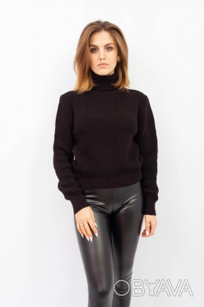 
Классический свитер черного цвета, производство Турция. Покрой свитера свободны. . фото 1
