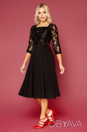 Платье женское новое 
в упаковке 
Размер 48-50
цвет черный
замеры
обьем в г. . фото 1