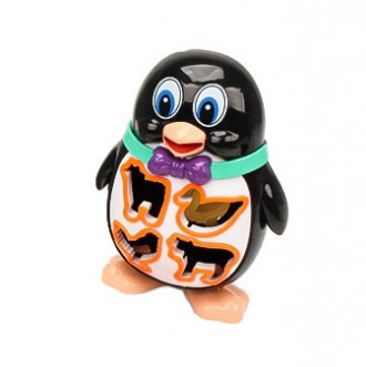 Яскрава і дуже приваблива іграшка в формі пінгвіна - чудовий розвиваючий подарун. . фото 3