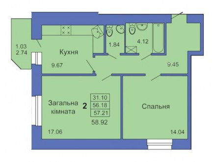 Продам 2-комнатную квартиру на пл.Павленковской 3в. Дом на этапе строительства .. . фото 3