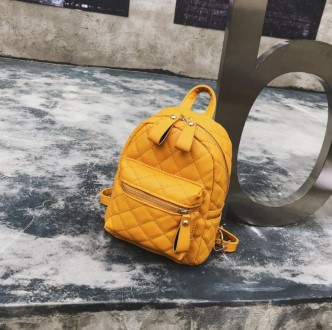 Модный детский мини рюкзак Желтый. Днепр. фото 1