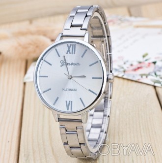 
Женские модные часы Geneva серебро
 Характеристики:
Материал корпуса - метал;
М. . фото 1