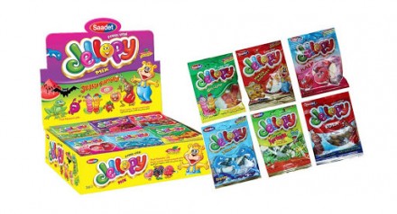 Желейные конфеты Jellopy Mix 6 видов 35 пачек по 20 грамм (Saadet). Винница. фото 1 Желейные конфеты Jellopy Mix 6 видов 35 пачек по 20 грамм (Saadet). Винница. фото 1