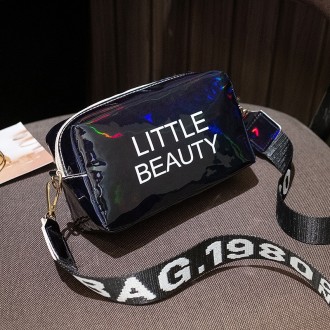 Женская голографическая сумка через плечо детская сумочка LITTLE BEAUTY черная. Дніпро. фото 1 Женская голографическая сумка через плечо детская сумочка LITTLE BEAUTY черная. Дніпро. фото 1