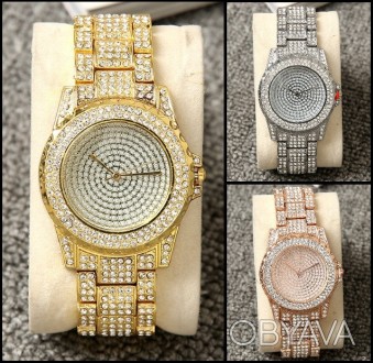 
Женские наручные часы с камнями
 Характеристики:
Материал корпуса - метал;
Мате. . фото 1