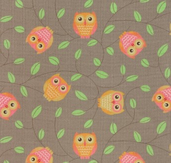 Дитячий ковролін Сови коричневі. Красне. фото 1 Дитячий ковролін Сови коричневі. Красне. фото 1