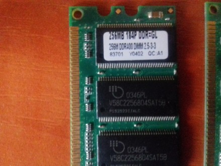 Продам свою оперативная память DDR 256 Mb 2 планки по 75гр каждая.. . фото 3
