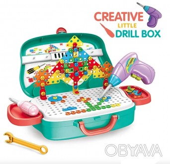 Детский игровой набор инструментов в чемоданчике РЕМОНТ Creative Little Drill Bo. . фото 1