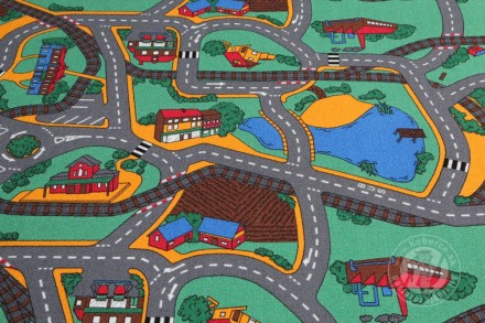 Дитячі килими з дорогами Напов №17 1.5, 4. Васильков. фото 1