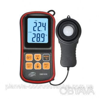 Люксметр+термометр, Bluetooth BENETECH GM1030
 
Люксметр GM1030 ― прибор, позвол. . фото 1