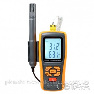 Термогигрометр, термопара, Bluetooth 0-100%, -10-50°C BENETECH GM1361X
 
Измерит. . фото 1