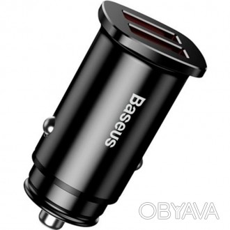  Автомобільний зарядний пристрій Baseus Square Metal QC 3.0 30W 2 USB
 
 Автомоб. . фото 1