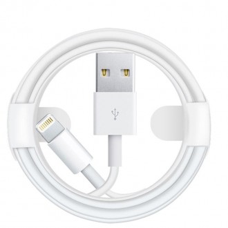 Зарядний кабель UKC Lightning to USB для iPhone / iPad (1 м) White. Киев. фото 1 Зарядний кабель UKC Lightning to USB для iPhone / iPad (1 м) White. Киев. фото 1