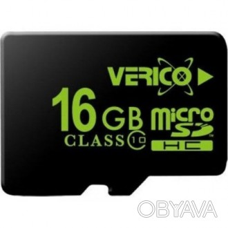 Карта пам'яті Verico MicroSDHC 16GB Class 10 card only Виробник: Verico; Тип кар. . фото 1